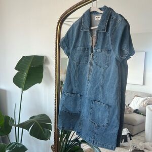 NWT show me your mumu denim mini dress size XXL